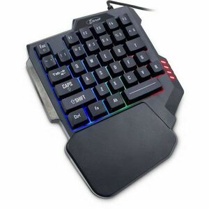 Tastatura Gaming Inter-Tech Etherno KB-3035, iluminare RGB, USB (Negru) imagine
