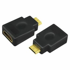 Adaptor video LOGILINK AH0009, Mini-HDMI - HDMI, conectori auriti, 4K UHD/30Hz (Negru) imagine