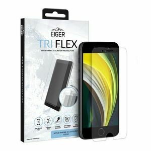 Folie Eiger Clear Tri Flex EGSP00612 pentru iPhone SE 2020 / 8 / 7 / 6s / 6 (Transparent) imagine