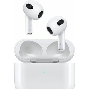 Casti True Wireless Apple Airpods 3, In-ear, Waterproof, Wireless Charging (Alb) imagine