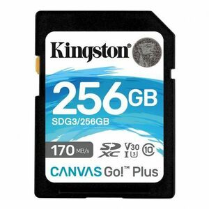Card de Memorie SD Kingston Canvas GO Plus, 256GB, Class 10 imagine
