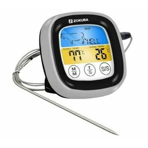 Termometru digital pentru carne ZOKURA Z1241 (Argintiu) imagine