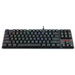 Tastatura gaming Redragon K607RGB-BK, APS TKL, iluminare RGB, switch-uri albastre (Negru) imagine