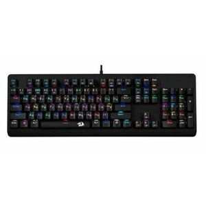 Tastatura gaming mecanica Redragon Sani, iluminare RGB (Negru) imagine