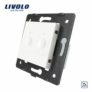 Modul intrerupator dublu wireless cu touch LIVOLO, Serie noua (Alb) imagine