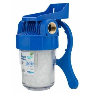 Kit filtru anticalcar Valrom aquaPUR ANTICALCAR 5″ D.3/4″, Polifosfati (Transparent/Albastru) imagine
