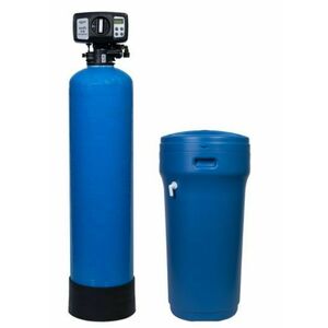 Statie dedurizare apa Valrom aquaPUR SOFT 18 SIMPLEX, 1.5 mc/h, BY-PASS, Sare 80 kg, 2-6 Bari (Albastru) imagine