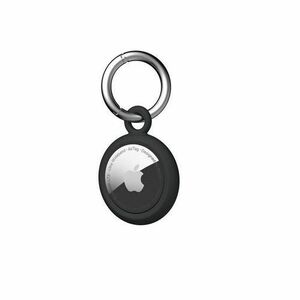 Carcasa de protectie tip breloc UAG U Dot Keychain compatibila cu Apple AirTag, Antimicrobiana (Negru) imagine