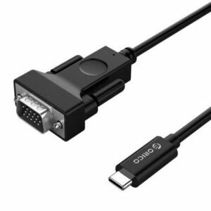 Cablu Orico XC-202-18, USB Type-C – VGA, 1.8m (Negru) imagine