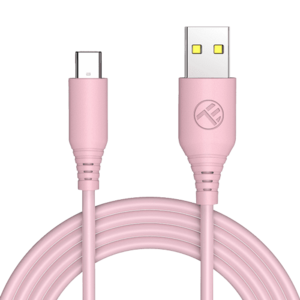 Cablu silicon Tellur USB to Type-C, 3A, 1m, Roz imagine