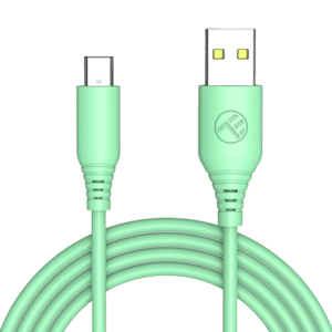 Cablu silicon Tellur USB to Type-C, 3A, 1m, Verde imagine
