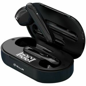 Casti In-Ear Bluetooth Tellur Flip, True Wireless, negru imagine