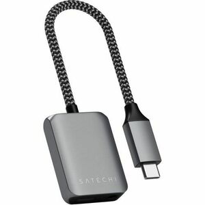 Adaptor Audio Satechi ST-UCAPDAM, USB-C - Jack 3.5mm/USB-C (Gri) imagine