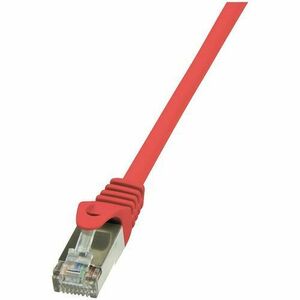 Cablu FTP LOGILINK Cat5e, cupru-aluminiu, 7.5 m, rosu, AWG26, ecranat CP1084S imagine