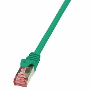 Cablu S/FTP LOGILINK Cat6, LSZH, cupru, 10 m, verde, AWG27, dublu ecranat CQ2095S imagine