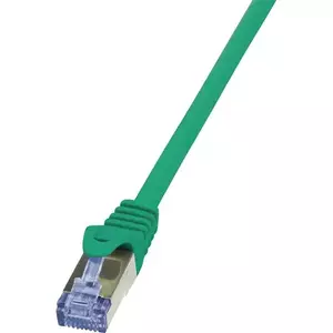 Cablu S/FTP LOGILINK Cat6a, LSZH, cupru, 7.5 m, verde, AWG26, dublu ecranat CQ3085S imagine