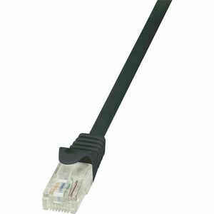 Cablu UTP LOGILINK Cat5e, cupru-aluminiu, 0.25 m, negru, AWG26, CP1013U imagine