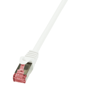 Cablu S/FTP LOGILINK Cat6, LSZH, cupru, 1.5 m, alb, AWG27, dublu ecranat CQ2041S imagine