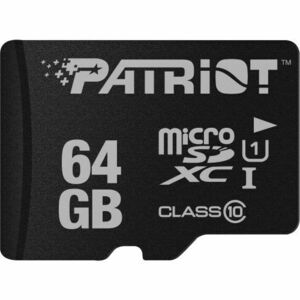 Card de memorie Patriot PSF64GMDC10, MicroSD, 64 Gb, clasa 10 imagine