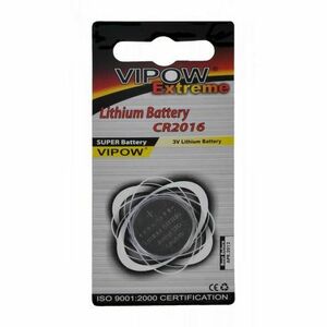 Baterie Vipow extreme CR2016, 3V, 1 bucata imagine