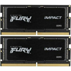 Memorii Laptop Kingston Fury Impact, 16GB DDR5, 4800MHz CL38, Dual Channel Kit imagine