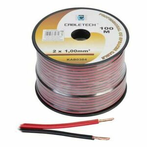 Cablu difuzor cupru 2x1.00mm rosu/negru 100m imagine