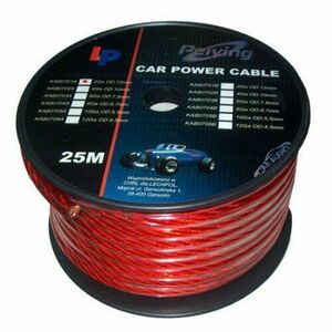 Cablu putere cu 6GA (7.8mm/13.29mm2) 25m rosu imagine