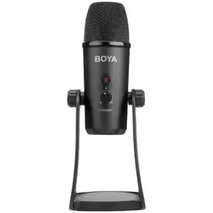 Microfon Boya BY-PM700, 16Bit 48kHz, design triple capsule, USB, Negru imagine