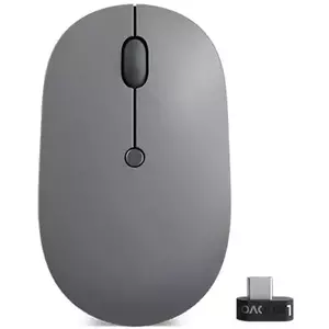 Mouse Wireless Lenovo GO, USB-C, 2400dpi (Gri) imagine