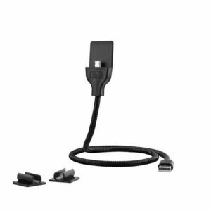 Cablu de incarcare-sincronizare Metal USB / Micro USB, Negru imagine