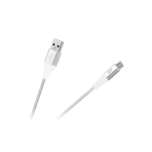 Cablu USB - micro USB Rebel 50 cm, alb imagine