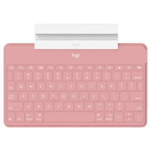 Tastatura Bluetooth Logitech Keys-To-Go, pentru iPhone, iPad, Apple TV, Mac, layout UK (Roz) imagine