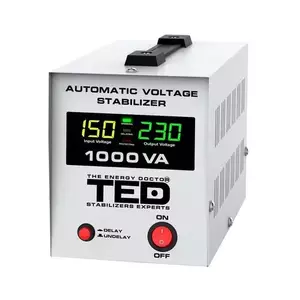 Stabilizator de tensiune automat Ted Electric TED-AVR1000L, 1000VA / 600W, Unda sinusoidala pura imagine
