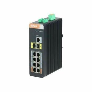 Switch Dahua PFS4210-8GT-DP, PoE Industrial 8 porturi Gigabit, 2x SFP, 120W imagine