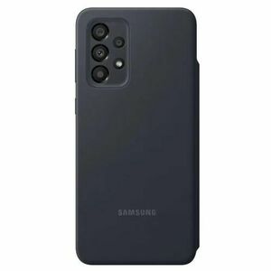 Husa de protectie Samsung Flip S-View Wallet Cover compatibila cu Galaxy A33 5G, Black imagine