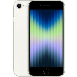 Telefon Mobil Apple iPhone SE (2022), Procesor Apple A15 Bionic Hexa-core, Retina IPS LCD Capacitive Touchscreen 4.7inch, 4GB RAM, 128GB Flash, Camera 12MP, Wi-Fi, iOS, 5G (Alb) imagine