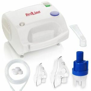 Aparat aerosoli RedLine NB-230C, masca copii si adulti, pahar de nebulizare, particule 4 microni, nebulizator inhalator cu compresor imagine