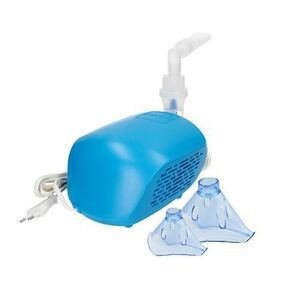 Aparat aerosoli Sanity Domowy AP 2819, nebulizator cu compresor, masca pediatrica si masca adulti, Albastru imagine