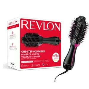 Perie electrica fixa REVLON One-Step Hair Dryer & Volumizer RVDR5222E2 pentru par mediu si lung (Negru) imagine