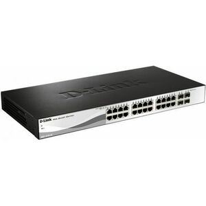 Switch D-Link DGS-1210-28P, 24 porturi + 4 Combo SFP imagine