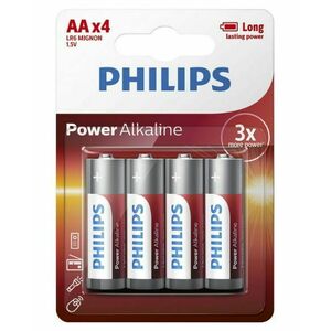 Baterii Philips Power Alkaline AA 4-blister imagine
