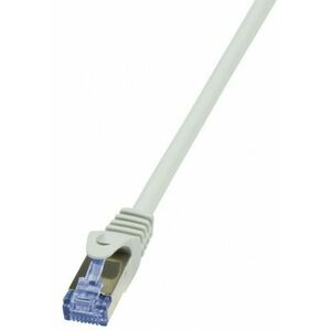 Cablu retea S/FTP LogiLink CQ4102S Cat7, LSZH, cupru, 600MHz, mufe RJ45 Cat6a, 15 m, AWG26, dublu ecranat (Gri) imagine