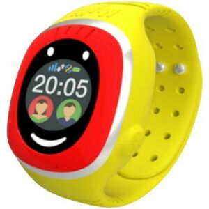 Smartwatch MyKi Touch, Display OLED 1.22inch, Wi-Fi, 3G, dedicat pentru copii (Rosu/Galben) imagine
