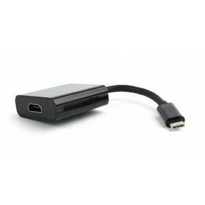 Adaptor GEMBIRD A-CM-HDMIF-01, USB 3.1 Type-C - HDMI, 15cm, 4K UHD/30Hz (Negru) imagine