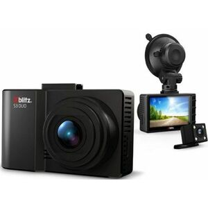 Camera auto DVR Xblitz S3 Duo, Full HD, Dual fata/spate, unghi de filmare 140°, display LCD 2.4inch, senzor G (Negru) imagine