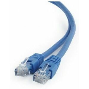 Cablu UTP Gembird PP6U-0.25M/B, Patch cord, Cat6, 0.25 m (Albastru) imagine