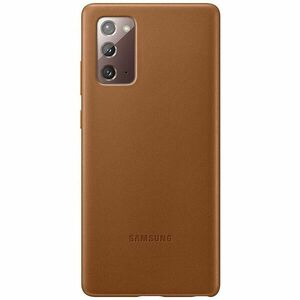 Capac protectie spate Samsung Leather Cover EF-VN980 pentru Galaxy Note 20 (N980) Brown imagine