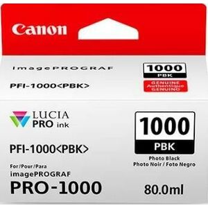 Cartus inkjet Canon PFI1000PBK Black Photo imagine