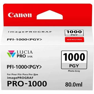 Cartus Inkjet Canon PFI1000PGY Photo Gray 80ml imagine