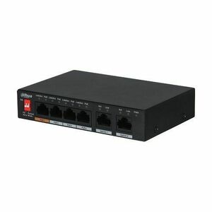 Switch Dahua PFS3006-4ET-60-V2 PoE 4+2 porturi, 250m, 30W, 60W imagine